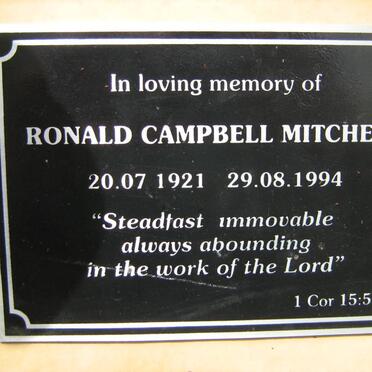 MITCHELL Ronald Campbell 1921-1994