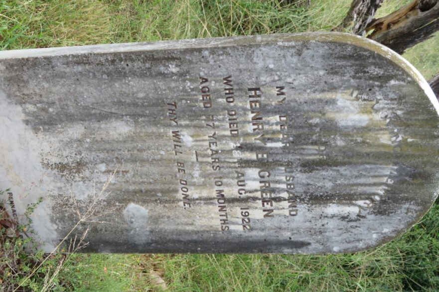 GREEN Henry E. -1922