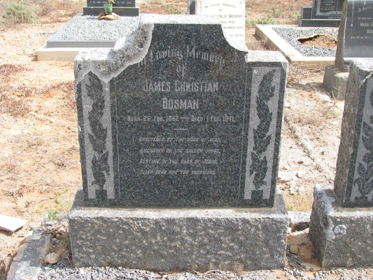 BOSMAN James Christian 1862-1941 & Henrietta RUDMAN 1873-1954