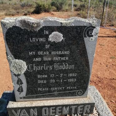 DEEMTER Charles Haddon, van 1892-1963