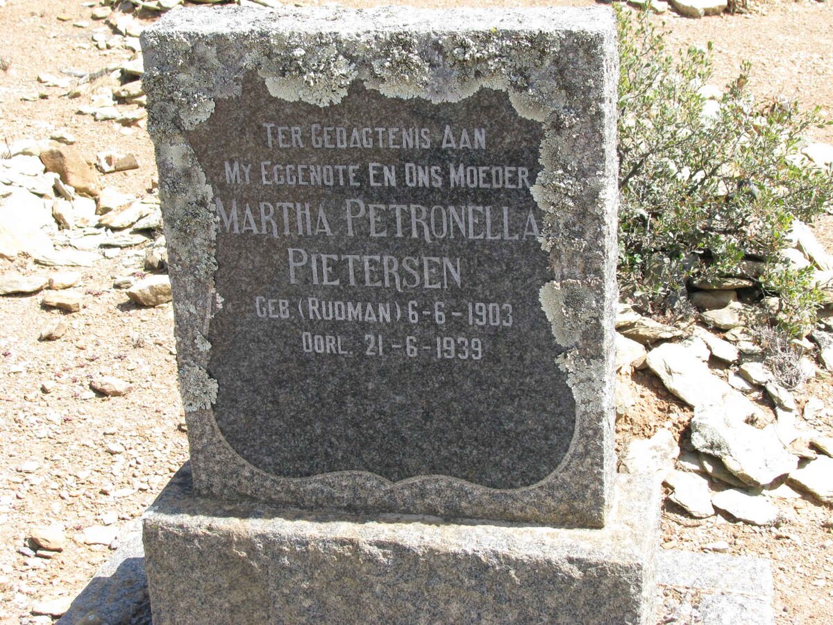 PIETERSEN Martha Petronella 1903-1939