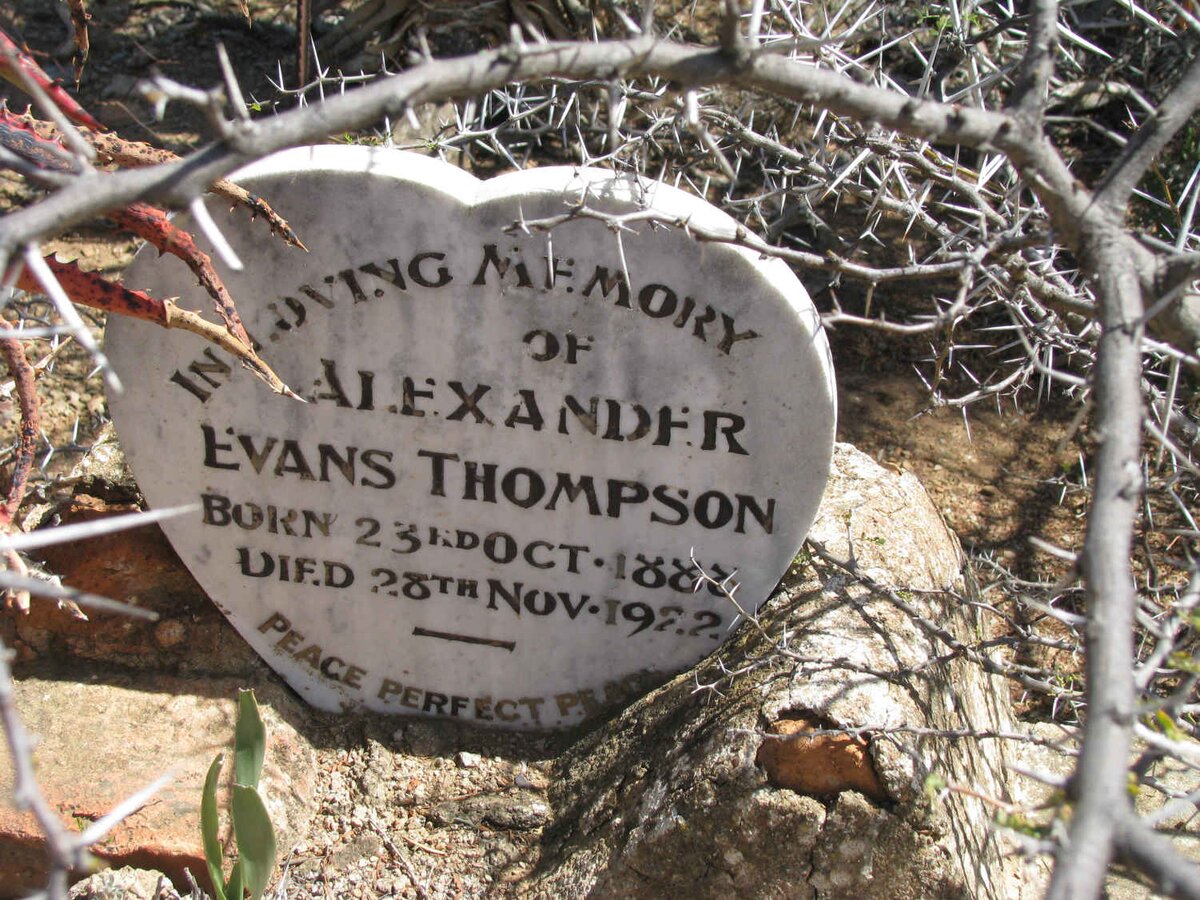 THOMPSON  Alexander Evans 1888-1922