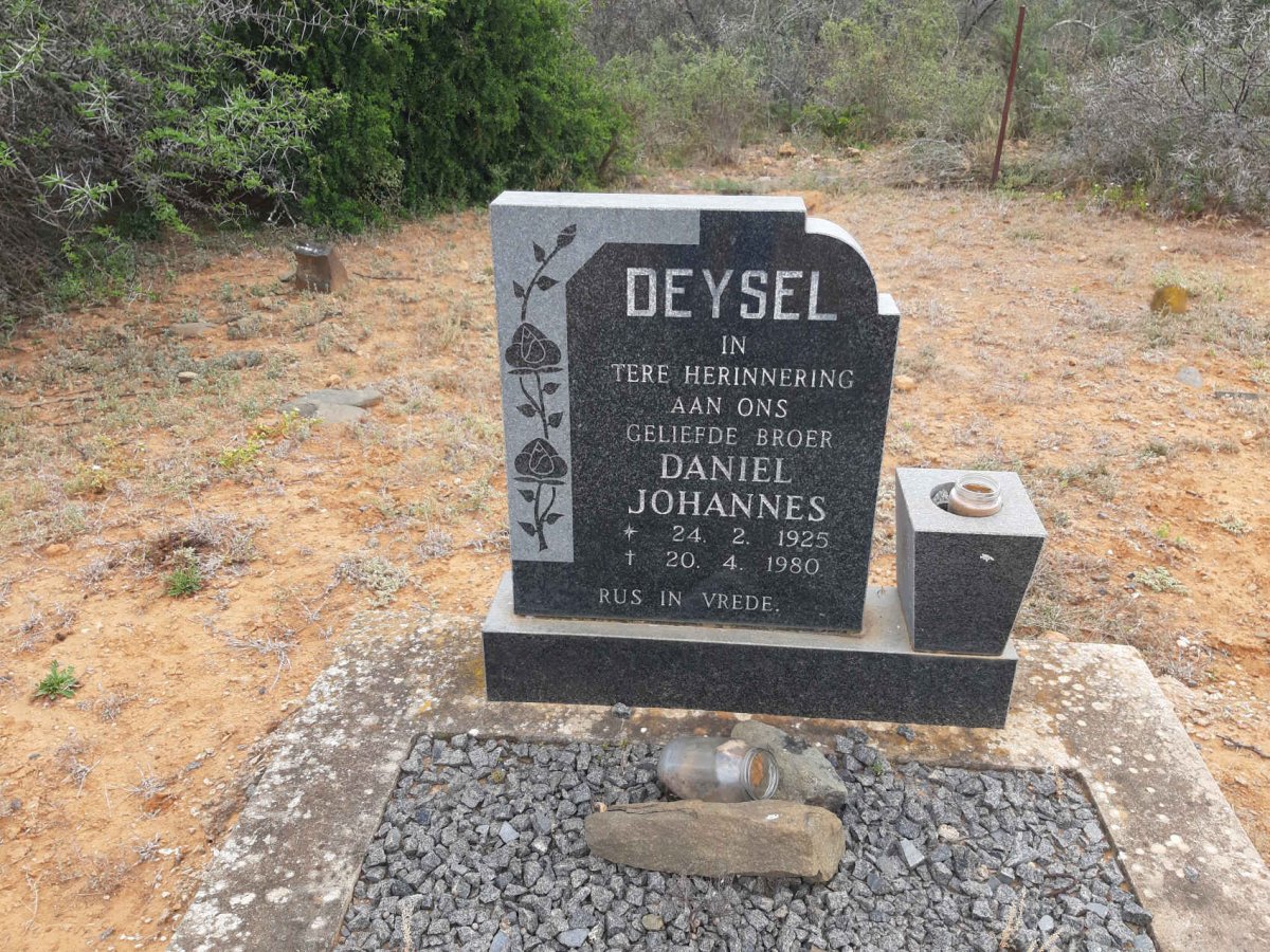 DEYSEL Daniel Johannes 1925-1980