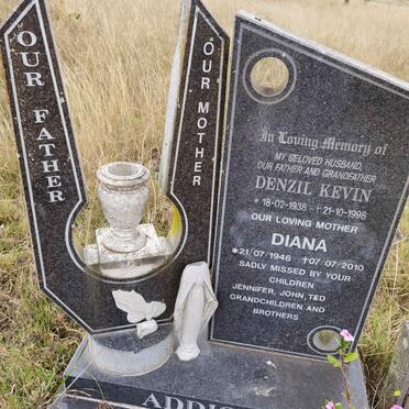 ADDISON Denzil Kevin 1938-1998 &amp; Diana 1946-2010
