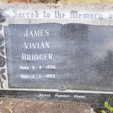 BRIDGER James Vivian 1896-1969