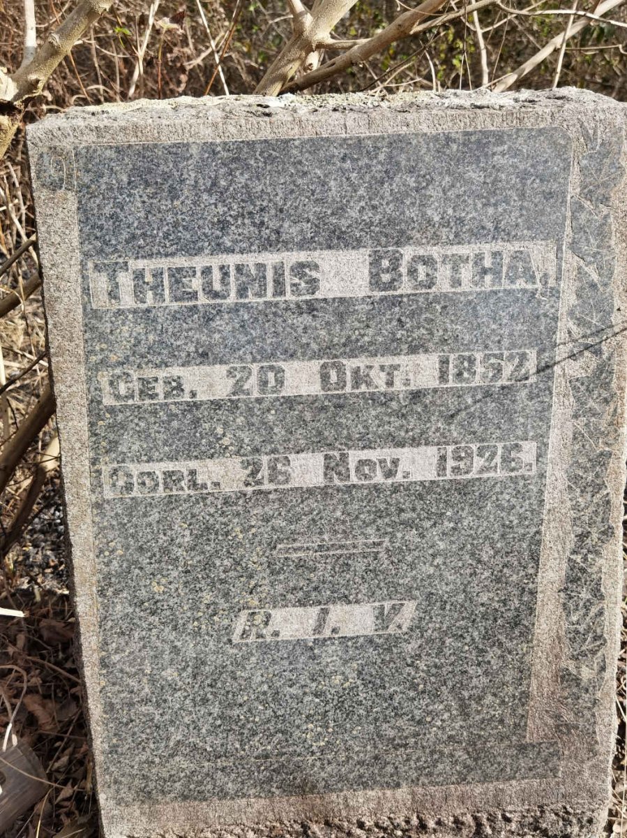 BOTHA Theunis 1852-1926