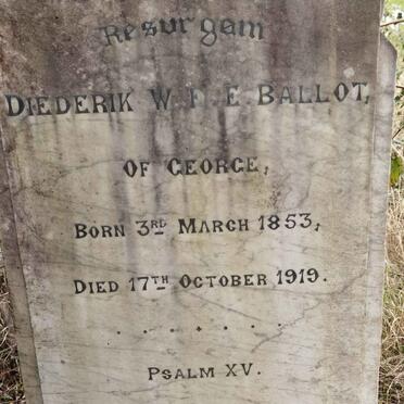 BALLOT Diederik W.F.E. 1853-1919