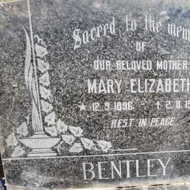 BENTLEY Mary Elizabeth 1896-1968