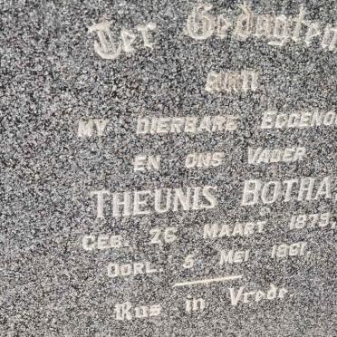 BOTHA Theunis 1879-1961