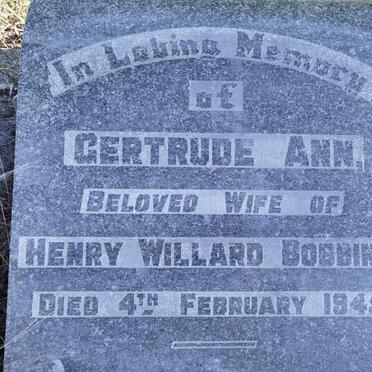 BOBBINS Gertrude Ann -1945