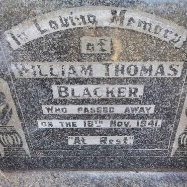 BLACKER William Thomas -1941
