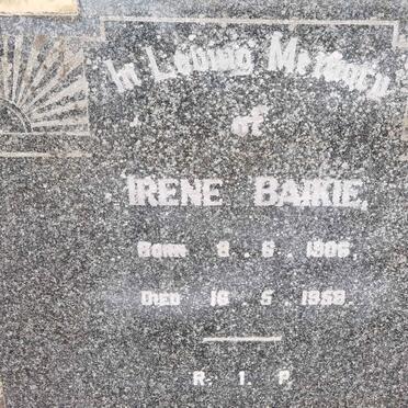 BAIKIE Irene 1906-1958