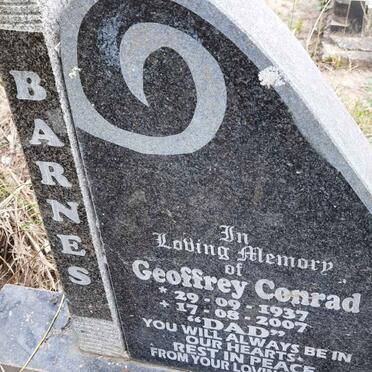 BARNES Geoffrey Conrad 1937-2007