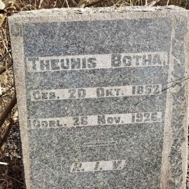 BOTHA Theunis 1852-1926