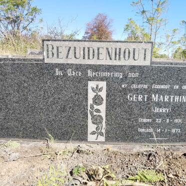 BEZUIDENHOUT Gert Marthinus 1931-1973