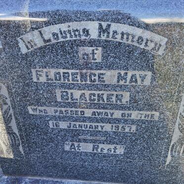 BLACKER Florence May -1957