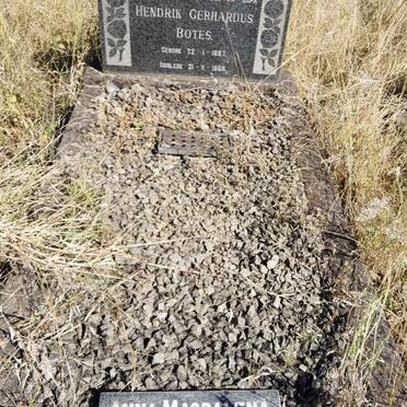 BOTES Hendrik Gerhardus 1897-1968 &amp; Anna Magdalena 1905-1992