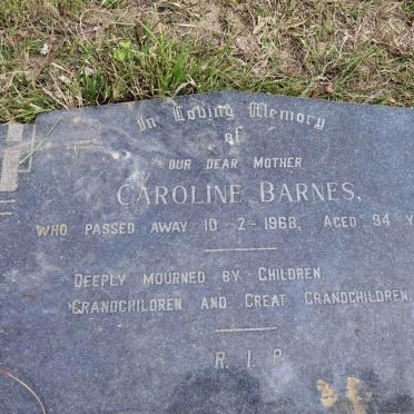 BARNES Caroline -1968