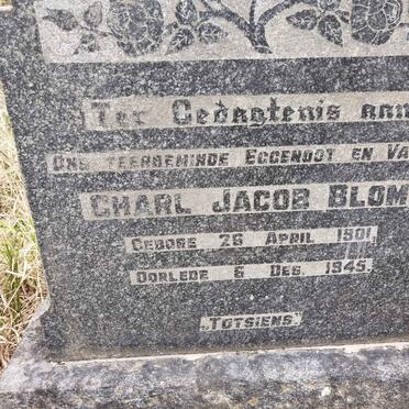 BLOM Charl Jacob 1901-1945