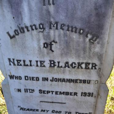 BLACKER Nellie -1931