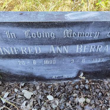 BERRANGE Winifred Ann 1890-1977