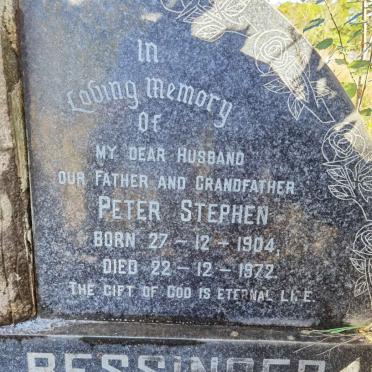 BESSINGER Peter Stephen 1904-1972
