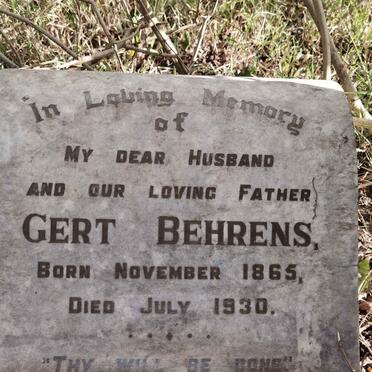 BEHRENS Gert 1865-1930