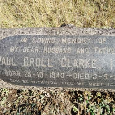 CLARKE Paul Croll 1943-1973