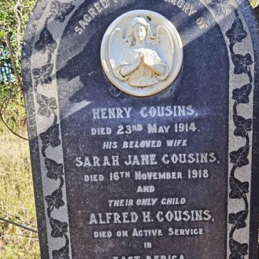 COUSINS Henry -1914 &amp; Sarah Jane -1918 :: COUSINS Alfred H. -1918
