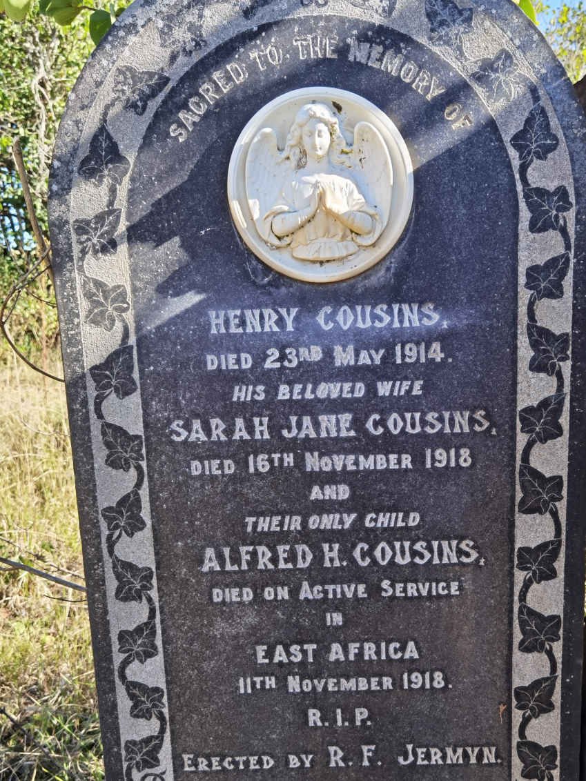 COUSINS Henry -1914 &amp; Sarah Jane -1918 :: COUSINS Alfred H. -1918