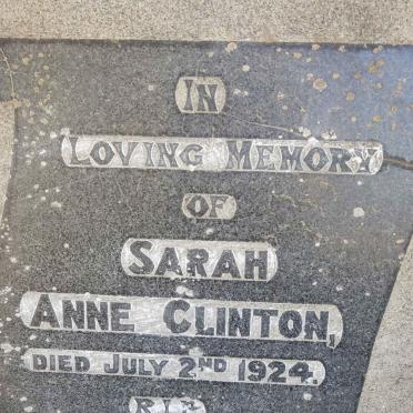 CLINTON Sarah Anne -1924