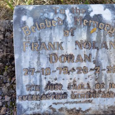 DORAN Frank Nolan 1879-1936