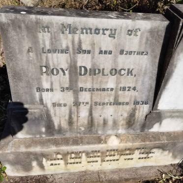 DIPLOCK Roy 1924-1938