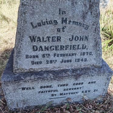 DANGERFIELD Walter John 1870-1943