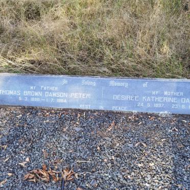 DAWSON Thomas Brown 1886-1964 &amp; Desiree Katherine 1897-1971