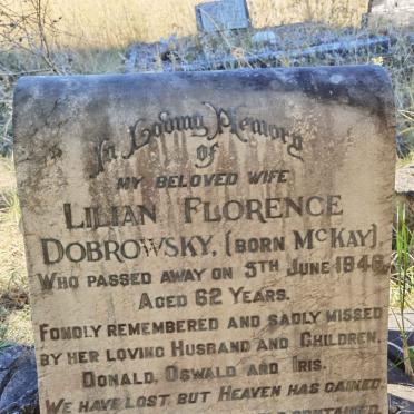 DOBROWSKY Lilian Florence nee McKAY -1946