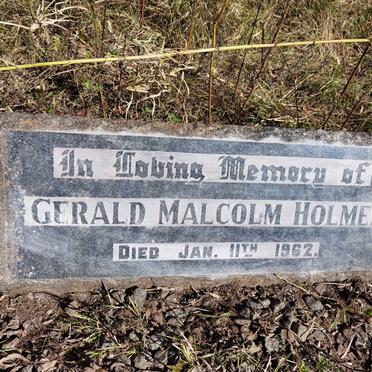 HOLMES Gerald Malcolm -1962