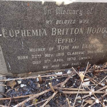 HODGSON Euphemia Britton 1919-1970