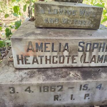 HEATHCOTE Amelia Sophia 1862-1935