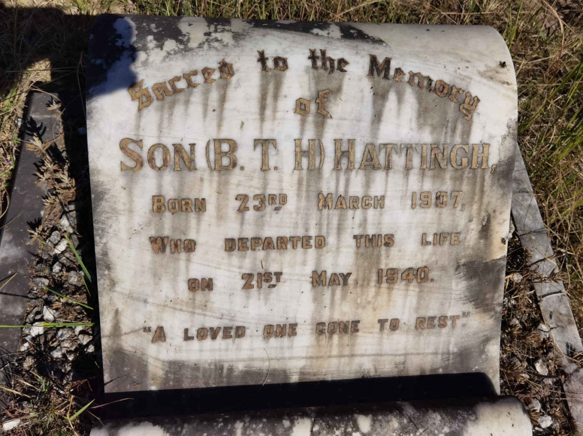 HATTINGH B.T.H. 1907-1940