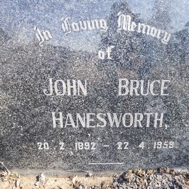 HANESWORTH John Bruce 1892-1959