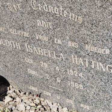 HATTINGH Judith Isabella 1924-1969