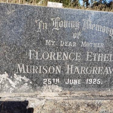 HARGREAVES Florence Ethel Murison -1925