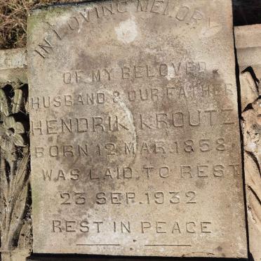 KROUTZ Hendrik 1858-1932