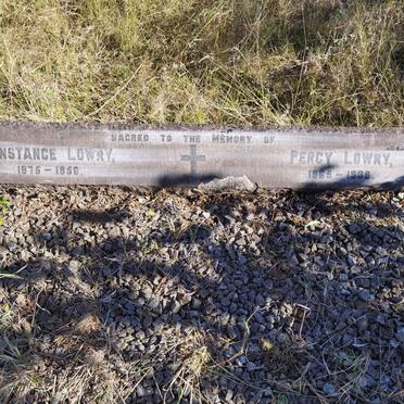 LOWRY Percy 1865-1939 &amp; Constance 1875-1956