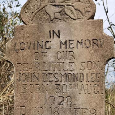 LEE John Desmond 1928-1929