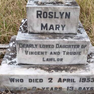LAWLOR Roslyn Mary -1953