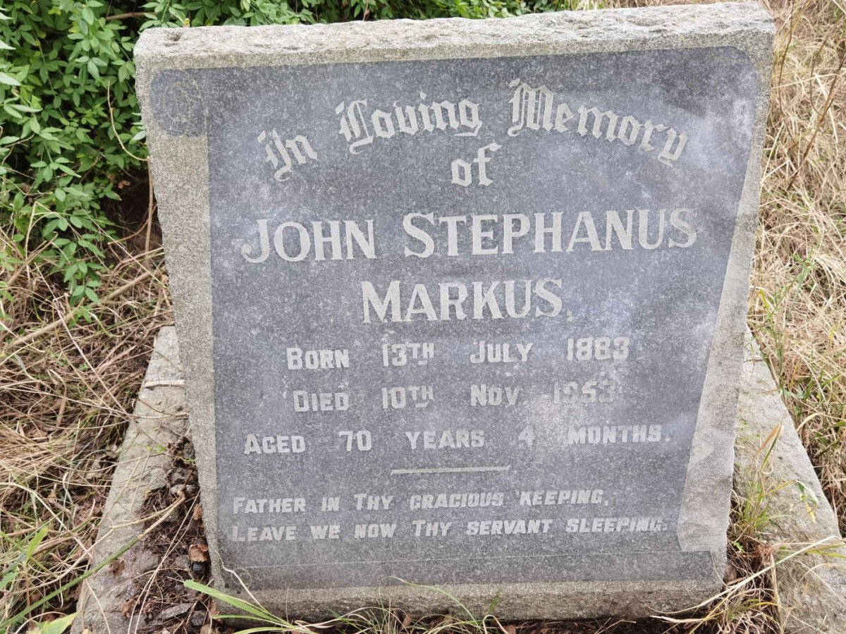 MARKUS John Stephanus 1883-1953