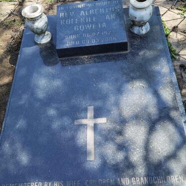 GQWETA Albertus Kolekile 1923-2006