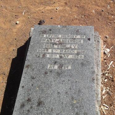 ANDERSON Mary nee COMLEY 1856-1924